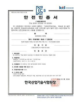 Safety Certificate